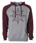 Unisex Raglan *Ship's Wheel* Hoodie