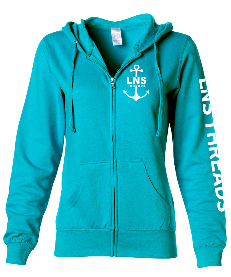 Women's Zip-up "Anchor" Hoodie