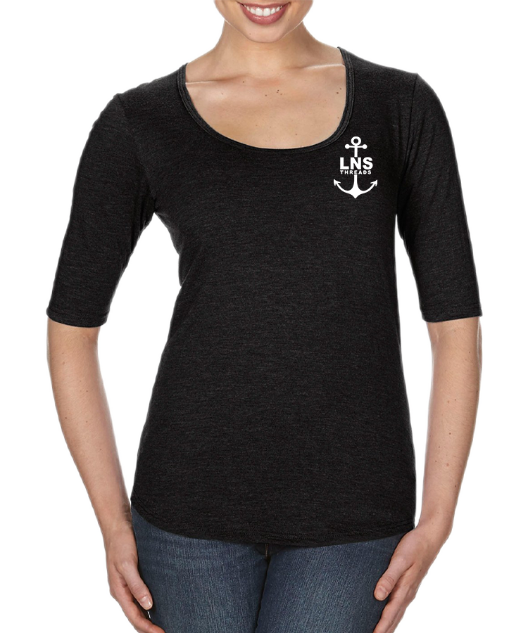 CLEARANCE - Women's *Anchor* Scoop Neck Tee