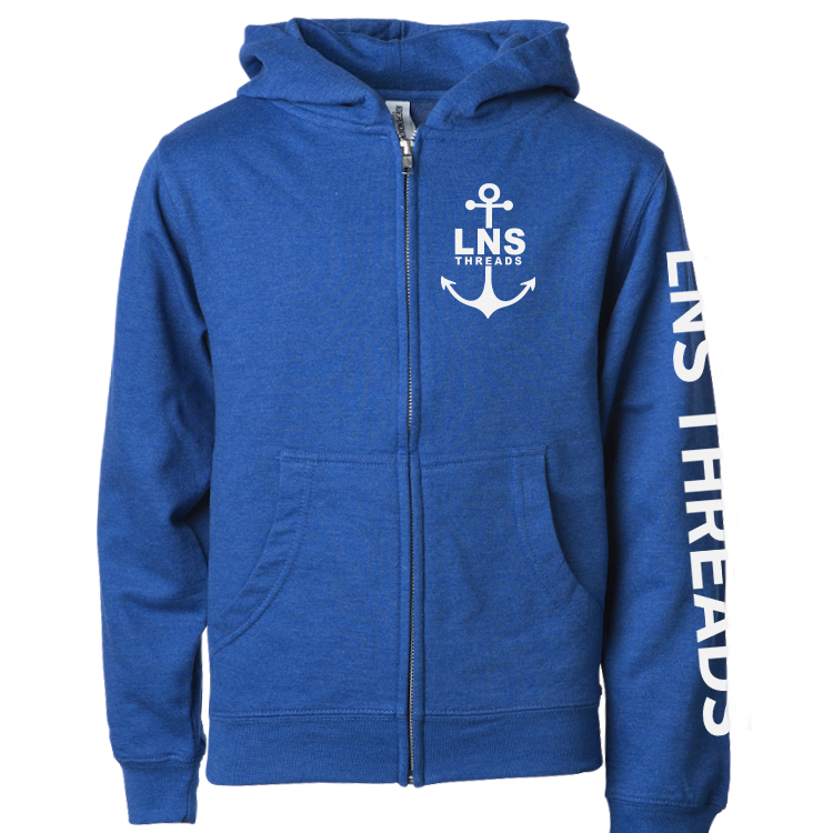 Youth *Anchor* Zip Up Hoodie