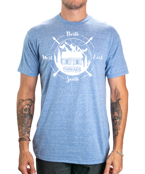 Premium Unisex Short Sleeve Tee w/ Cabin Logo