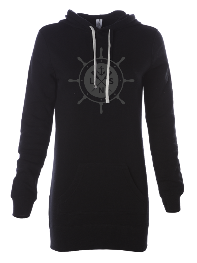 Women's *Ship's Wheel V2* Hooded Pullover Dress