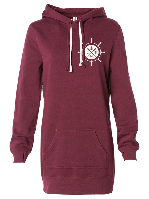 Women's *Ship's Wheel V2* Hooded Pullover Dress