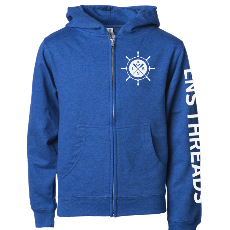 Youth *Ship's Wheel* Zip Up Hoodie