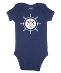 Boy's "Ship's Wheel" Baby Onesie