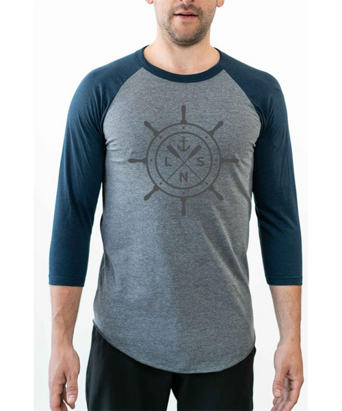 Unisex *Ship's Wheel* Baseball Tee