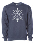 Unisex Heavyweight "Ship's Wheel" Crewneck